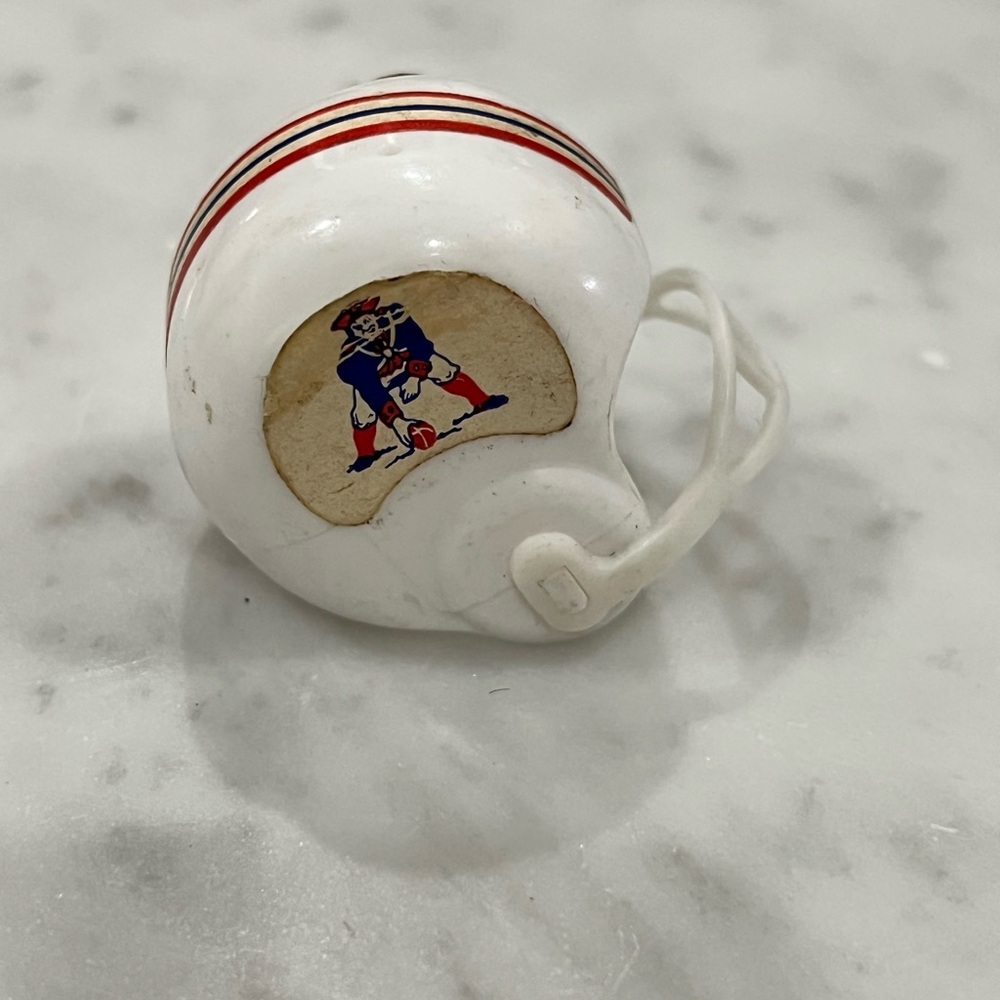 Vintage New England Patriots gumball mini football helmet